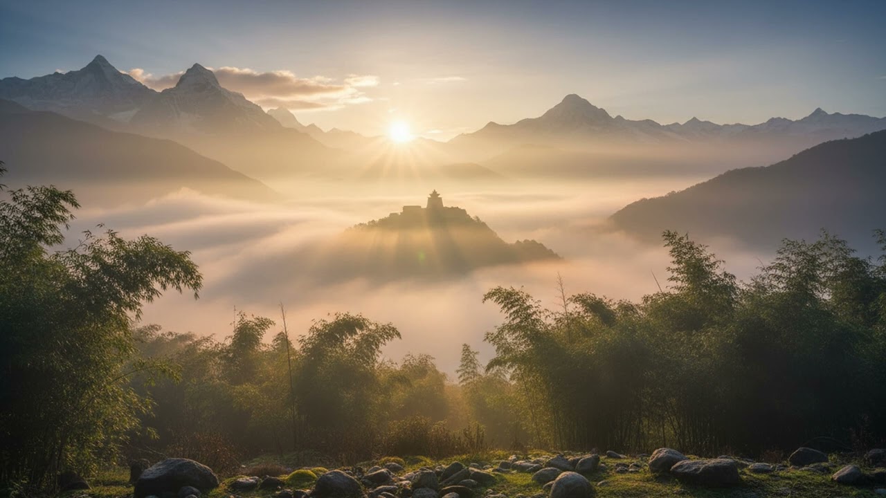 Misty Dawn Temple — Tibetan Bamboo Flute Meditation