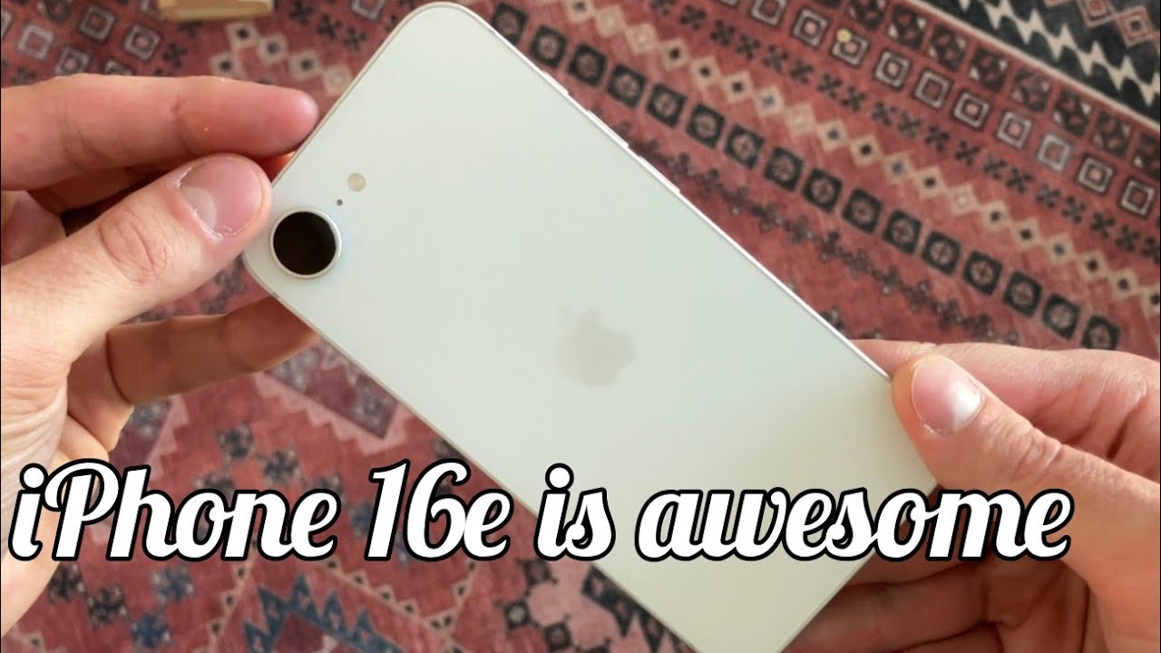 The iPhone 16e is actually a really good phone
