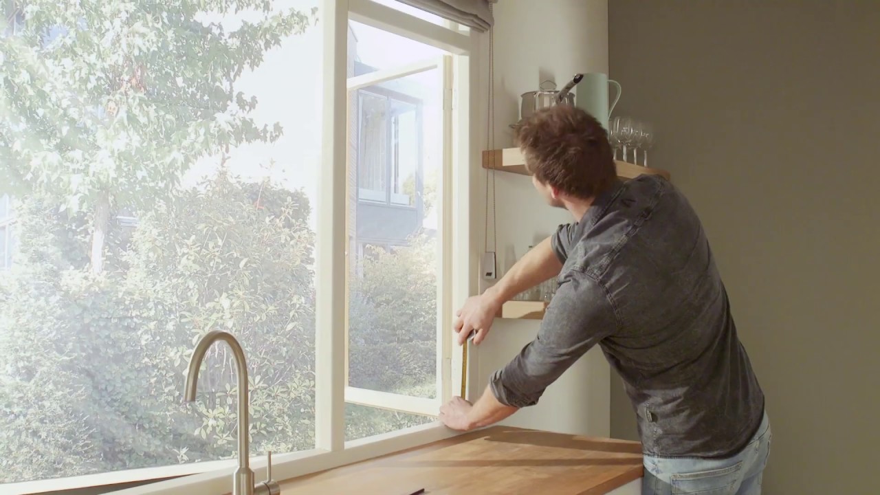 Hor voor draairaam - horren Bruynzeel Home Products - meetinstructies