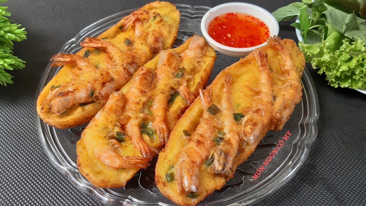 BÁNH MÌ CHIÊN TÔM giòn ngon đơn giản