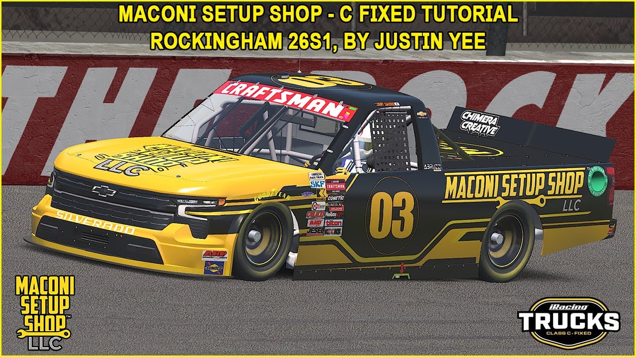 Руководство по квалификации и гонке 26S1 в iRacing Maconi C-Fixed Trucks Rockingham
