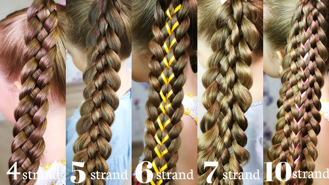 6 Вasic braids! HOW TO braid for beginners!