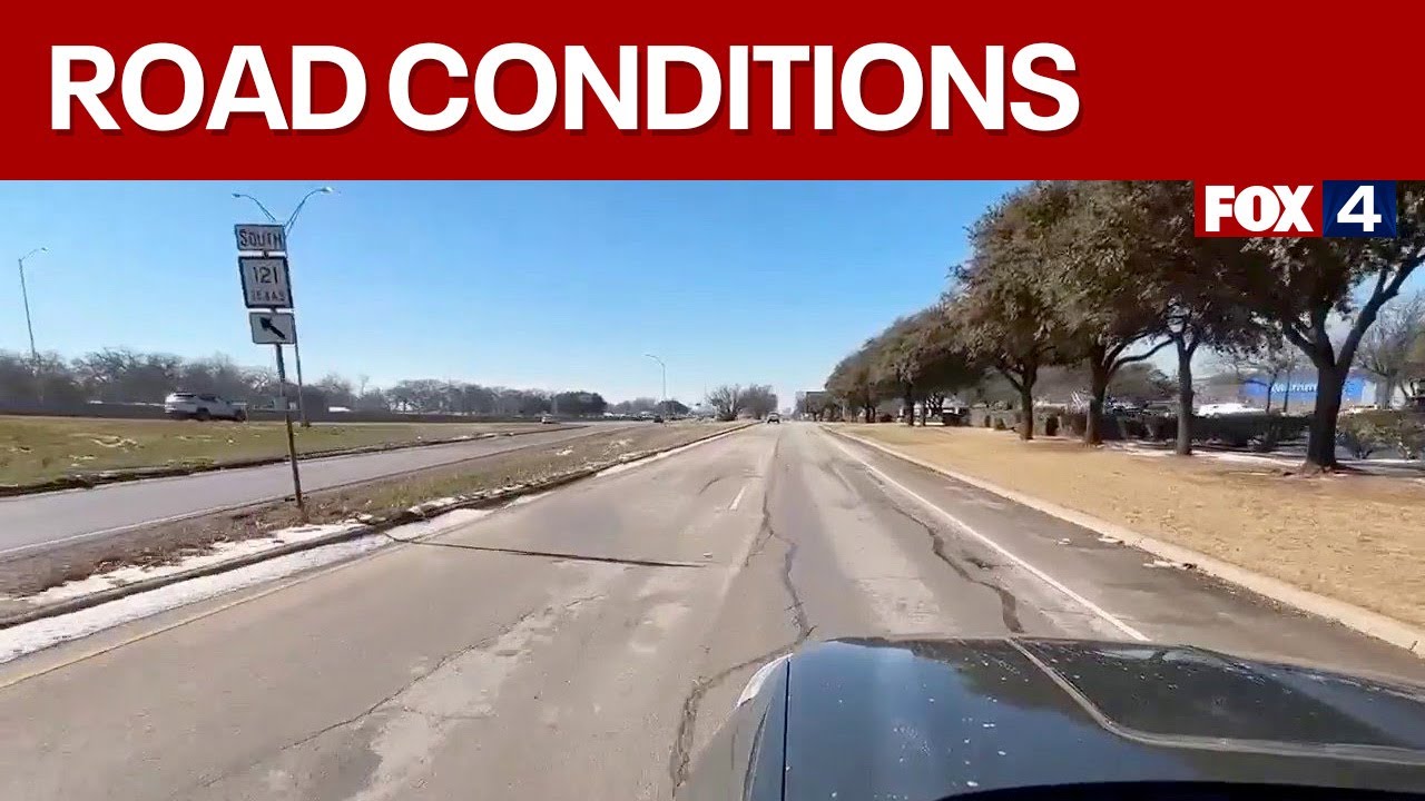 Road conditions improving after a tense morning