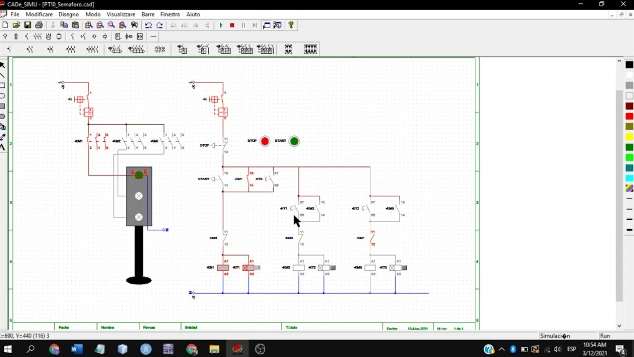 Práctica No. 10 - Semáforo con contactores y temporizadores