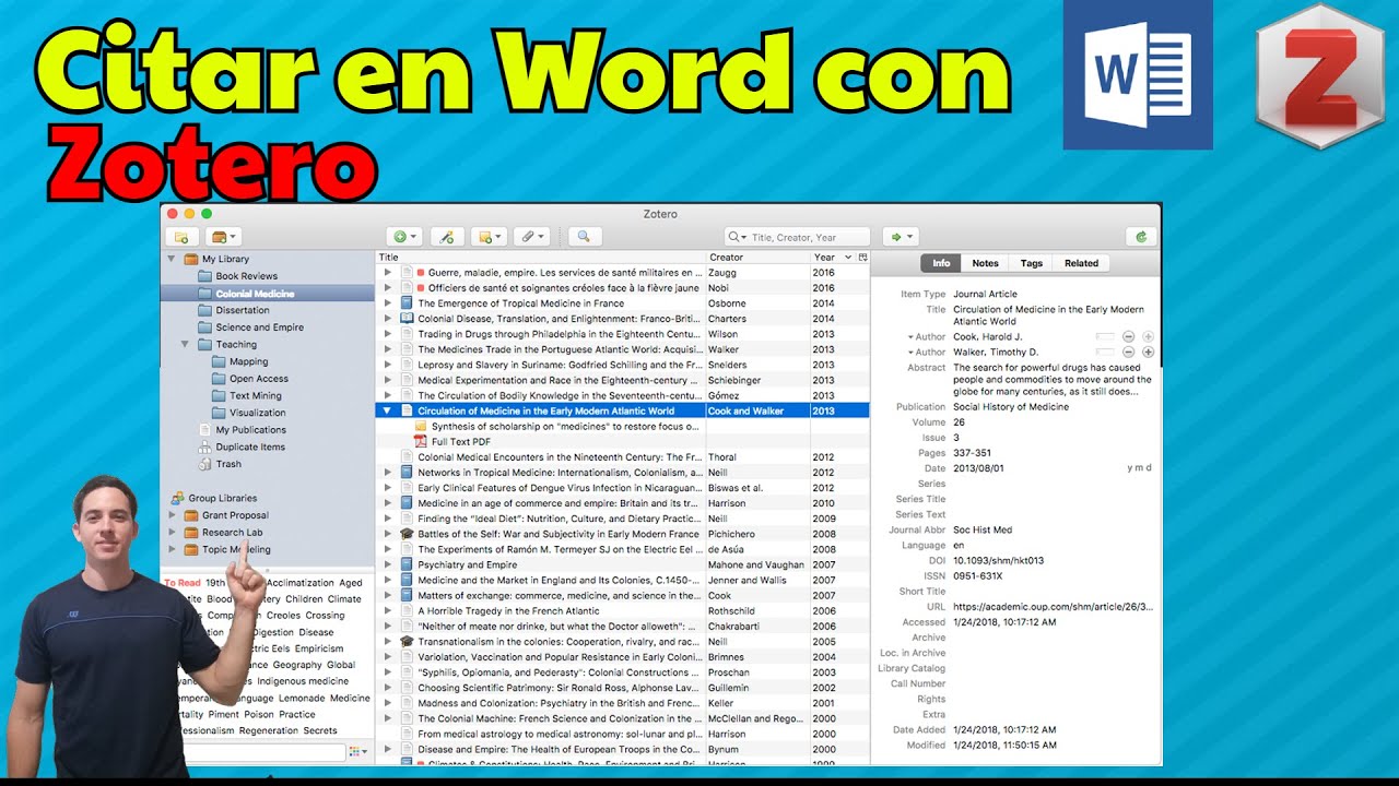 Cómo referenciar en Word | Zotero | Cualquier formato