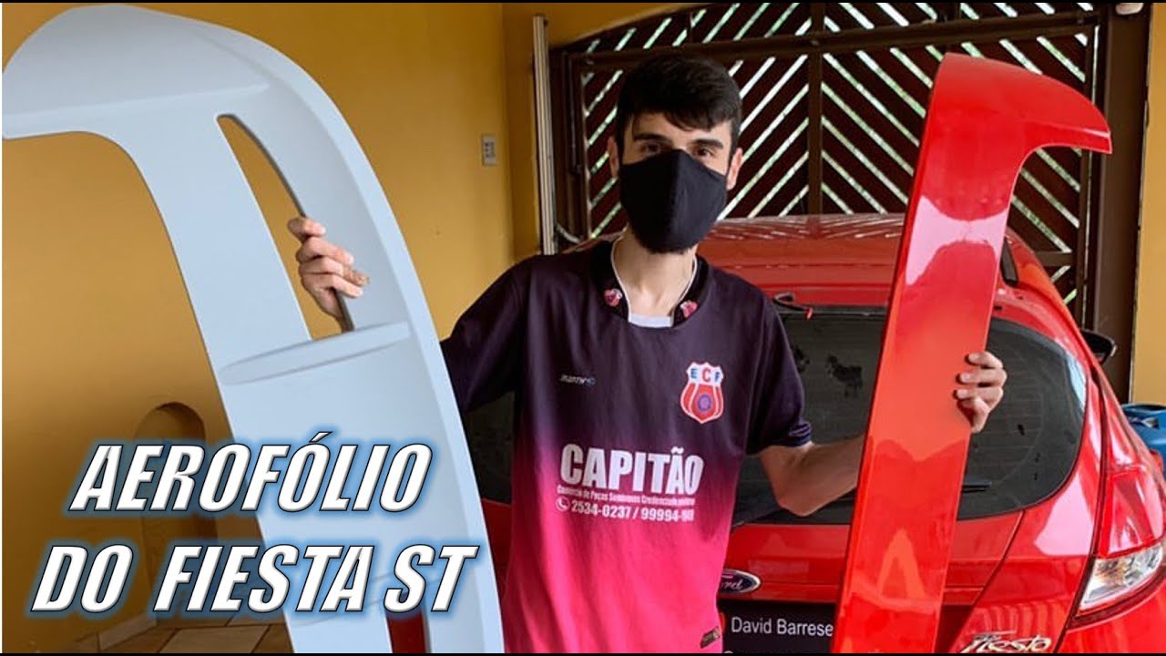 FIZ A INSTALAÇÃO DO AEROFÓLIO/SPOILER DO FIESTA ST NO FIESTA SE - COLOQUEI EM CASA !! SUPER FÁCIL !