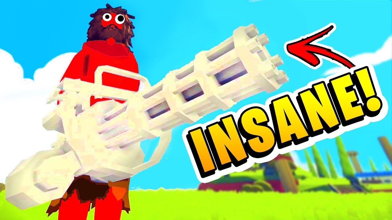 TABS - IT'S INSANE! New MINIGUN Unit vs MASSIVE Armies! - Totally Accurate Battle Simulator Mod
