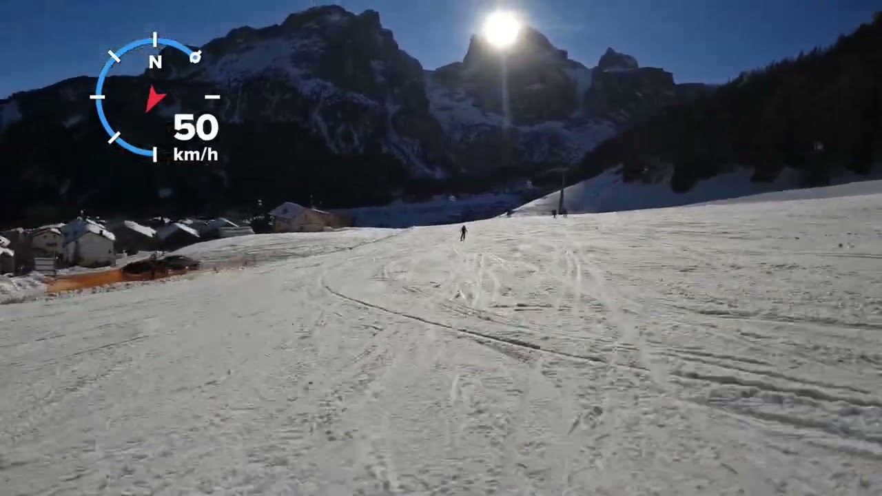 🇮🇹 Edelweiss Valley, Colfosco, Alta Badia, Dolomiti Superski. Run 45 (⚫️) 45 (🔵) and 46 (🔵) 🌲