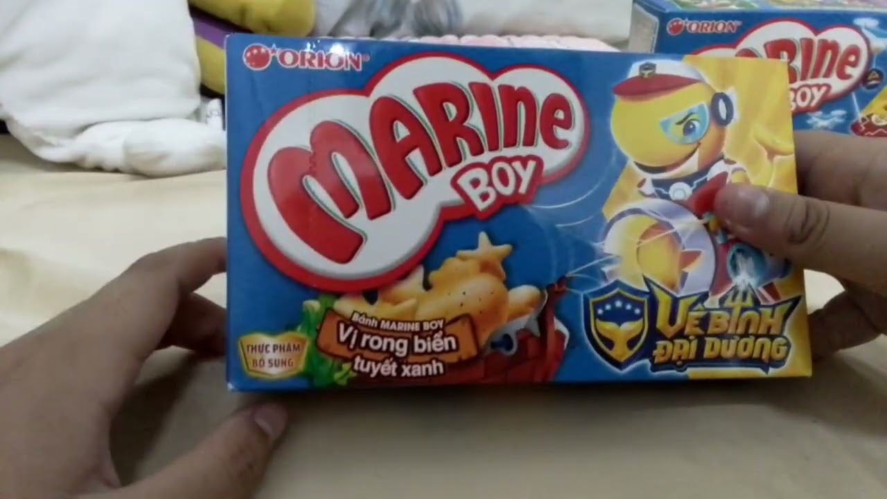 Mở 3 hộp bánh marine boy và cái kết