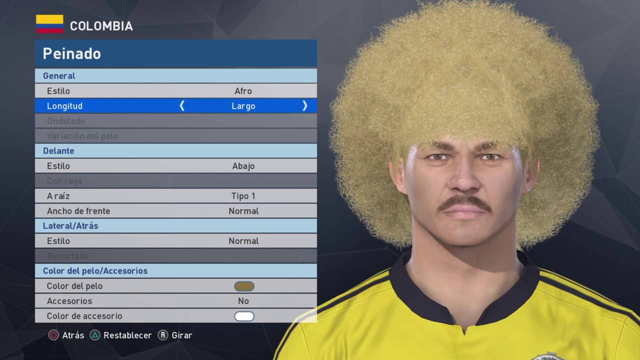 CARLOS VALDERRAMA (COLOMBIA) PES 2017 PS4