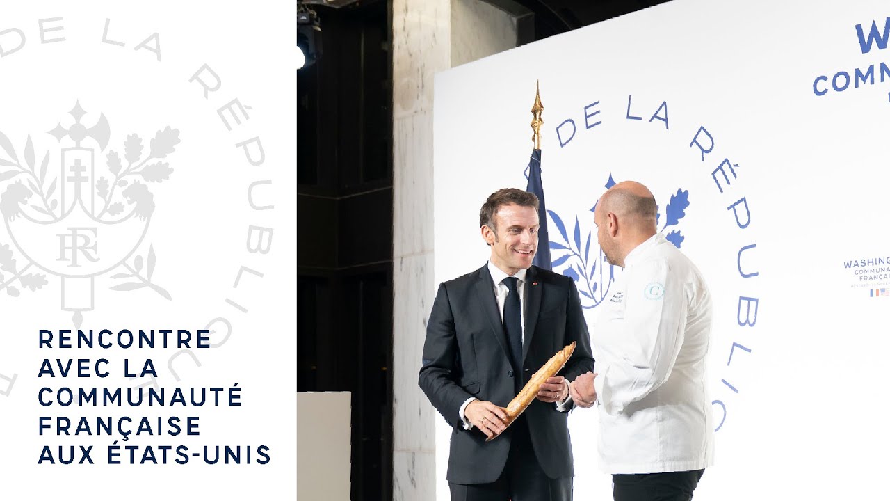 Discours du Président Emmanuel Macron à la communauté française aux États-Unis.