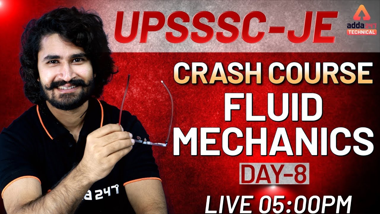 UPSSSC JE | Crash Course (Day 8) | Fluid Mechanics | Mechanical Engineering