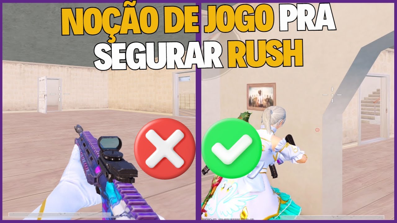 COMO TER NOÇÃO DE JOGO AO SEGURAR RUSH NO PUBG MOBILE