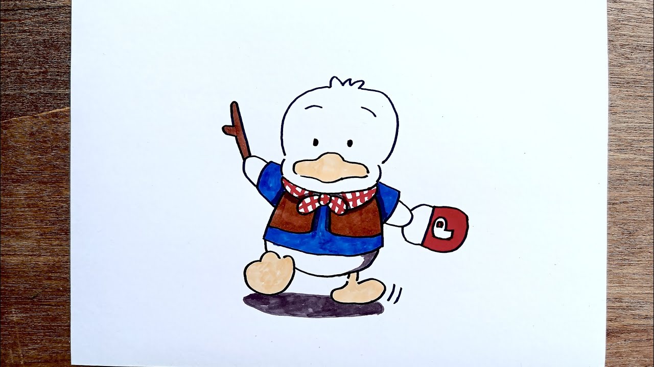 How to Draw Pekkle from Hello Kitty Sanrio Character | Cara Menggambar Pekkle