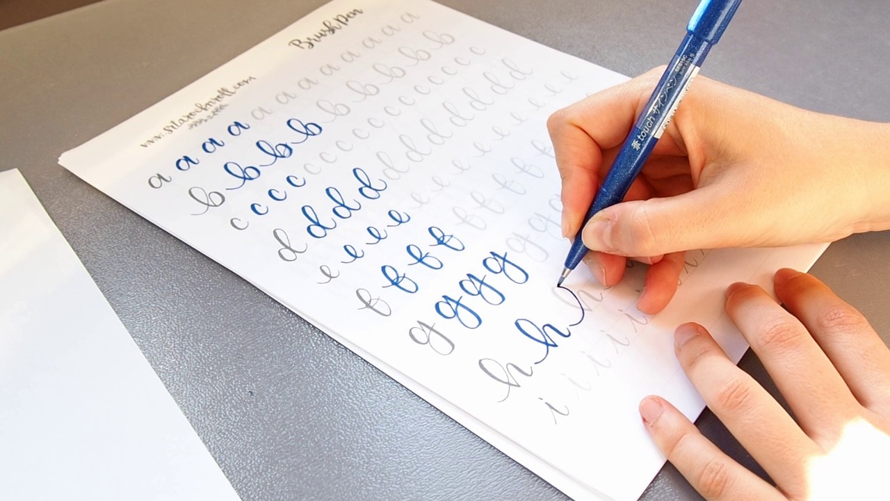 Curso Lettering 5 - Minúsculas con brush pen