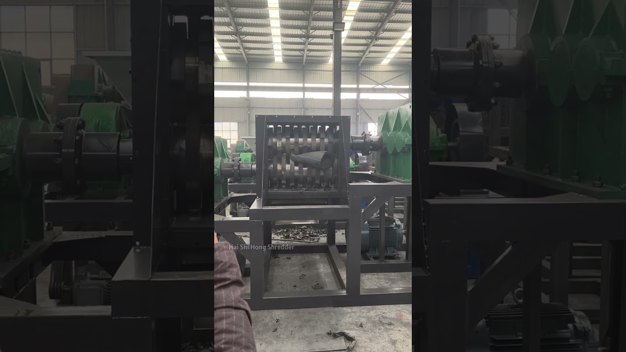 Rigid Plastic Pipe Shredder#Plastic Recycling Machine#Plastic Pipe Shredder#Double Shaft Shredder