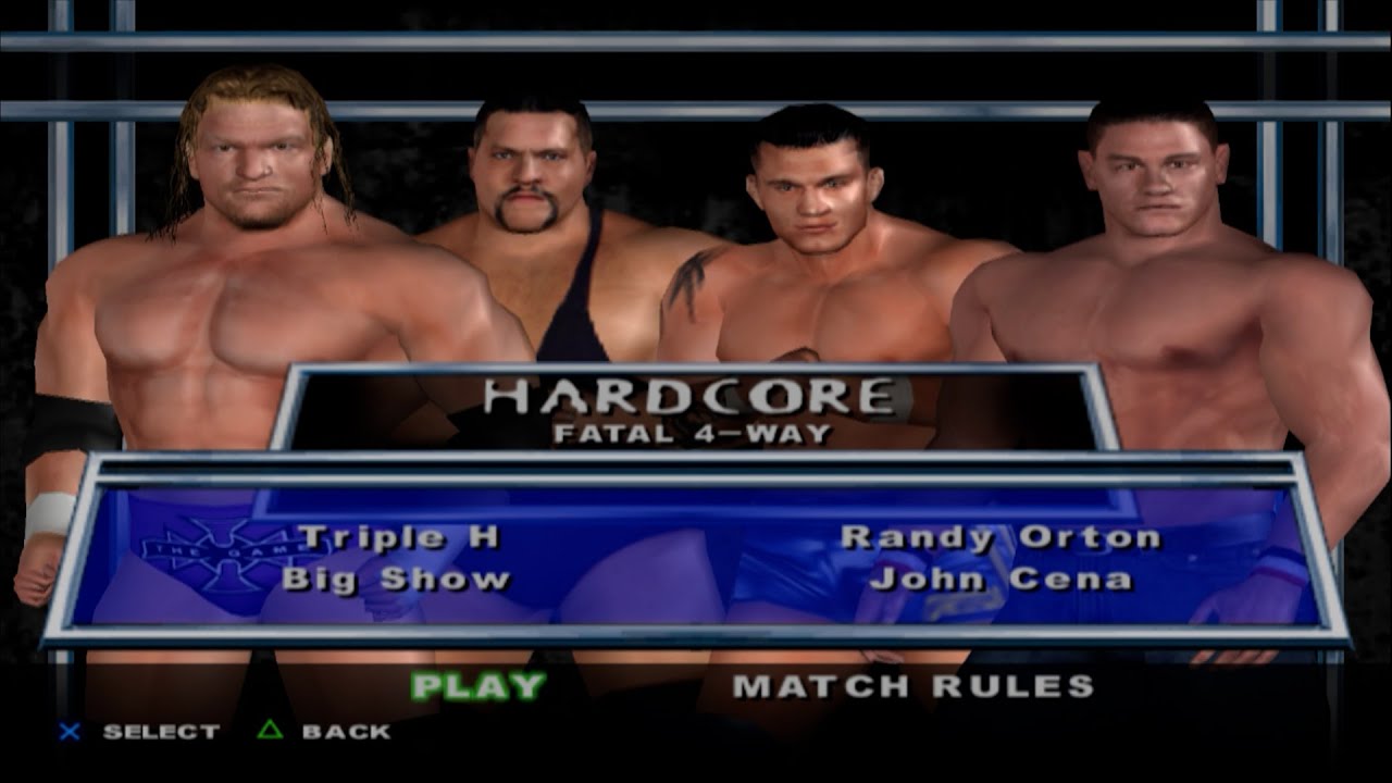 WWE SmackDown! Here Comes the Pain - Triple H VS Big Show VS Randy Orton VS John Cena