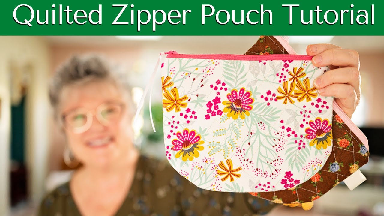 QUILTED ZIPPER POUCH TUTORIAL | How do you make an easy zipper pouch?