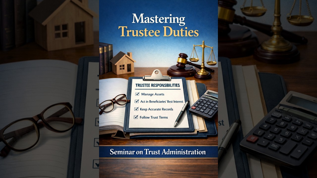 Mastering Trustee Duties - 2026 Seminar