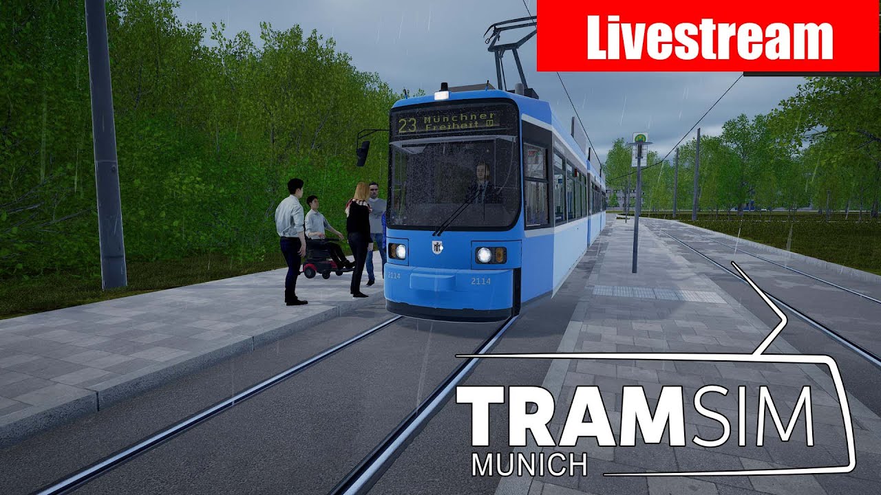 8 Stunden Schicht bei der Straßenbahn - Tram in München / Tram Sim