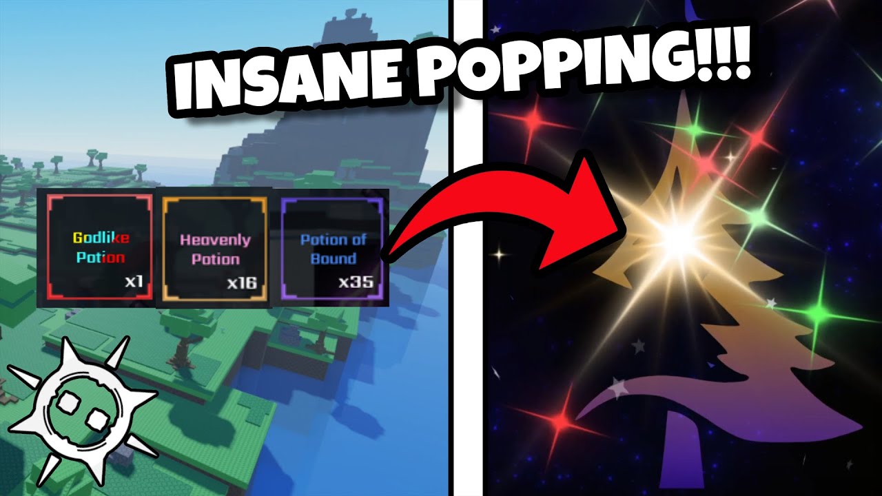 I POPPED POTIONS ON CHRISTMAS PART 2 IN SOLS RNG AND GOT...