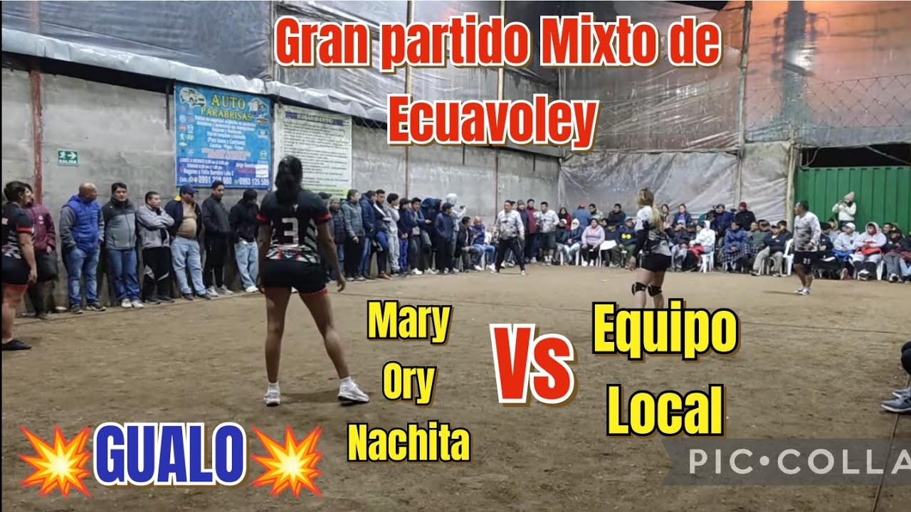 Ecuavoley un Partidazo  de🥵punto a punto se vivio la adrenalina en 🌀Gualo🌀 hombres VS mujeres 