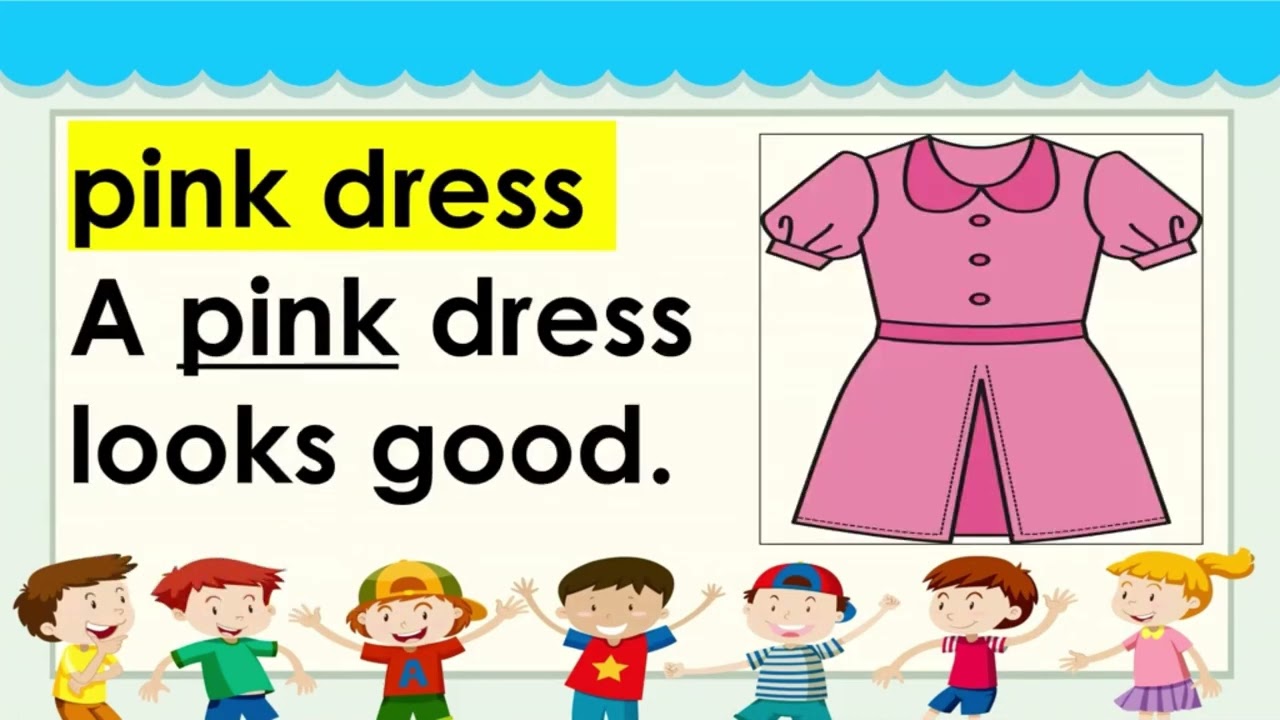 Recognize describing words for people, objects, things and places (color)