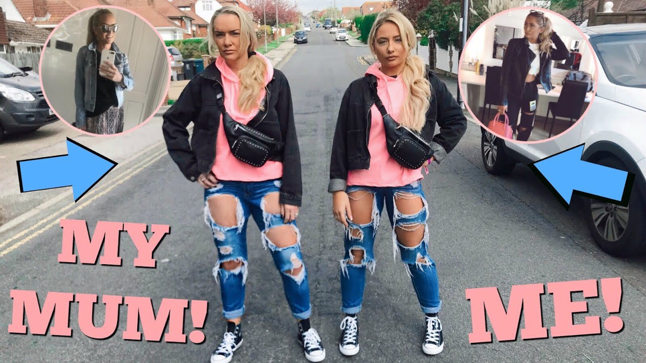 I dressed as IDENTICAL TWINS with my MUM for 24 hours.. | Saffron Barker