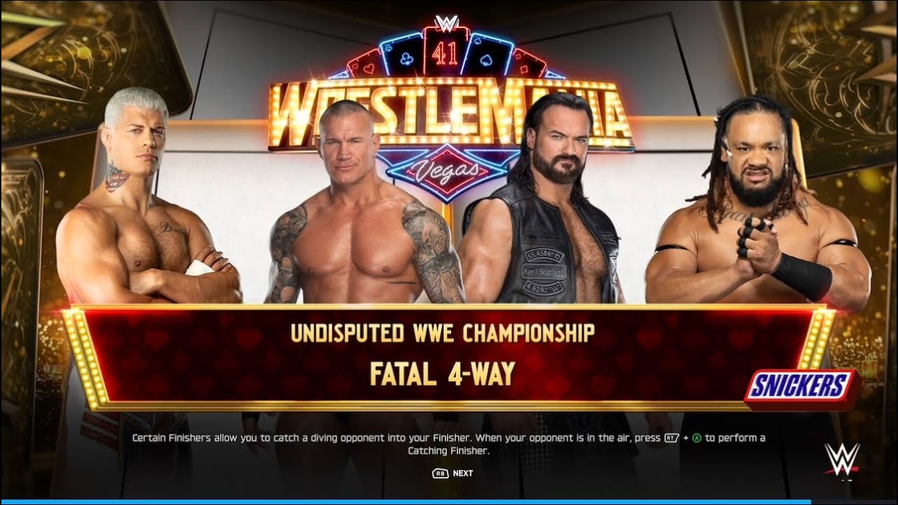 Drew McIntyre vs Cody Rhodes vs Randy Orton vs Jacob Fatu for the Undisputed championship!!
