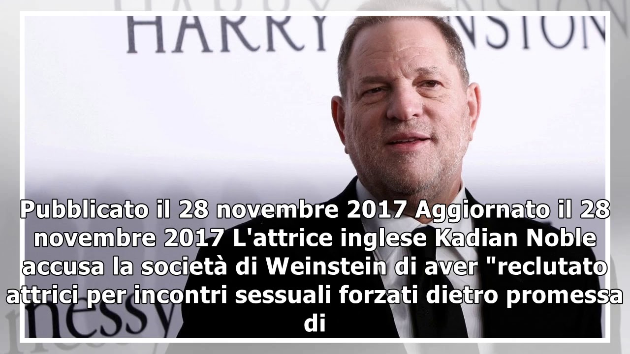 Weinstein accusato di sfruttamento della prostituzione