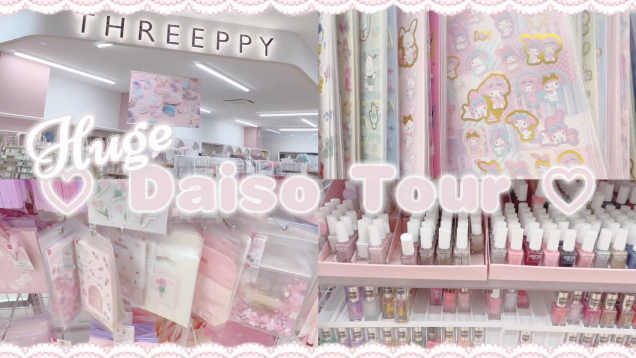 Huge Daiso Japan Tour!🌷💴 Sanrio, Disney, Stationery, & Kawaii finds