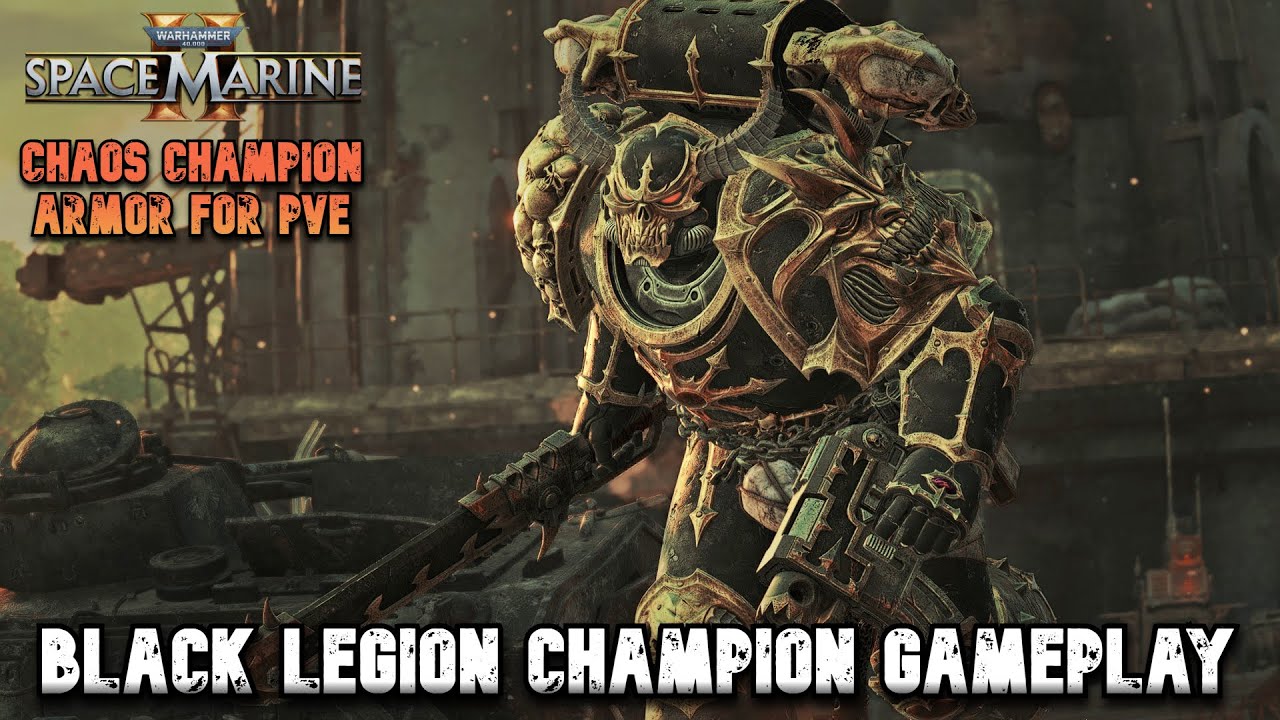 NEW Black Legion Champion in Operations!! -Warhammer 40K :Space Marine 2 - Chaos Armor and Weapons