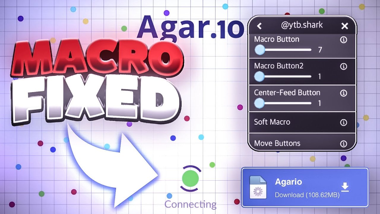 AGARIO MOD MENU | AGARIO CONNECTING ISSUE FIXED | AGARIO MACRO BACK (AGARIO MOBILE)