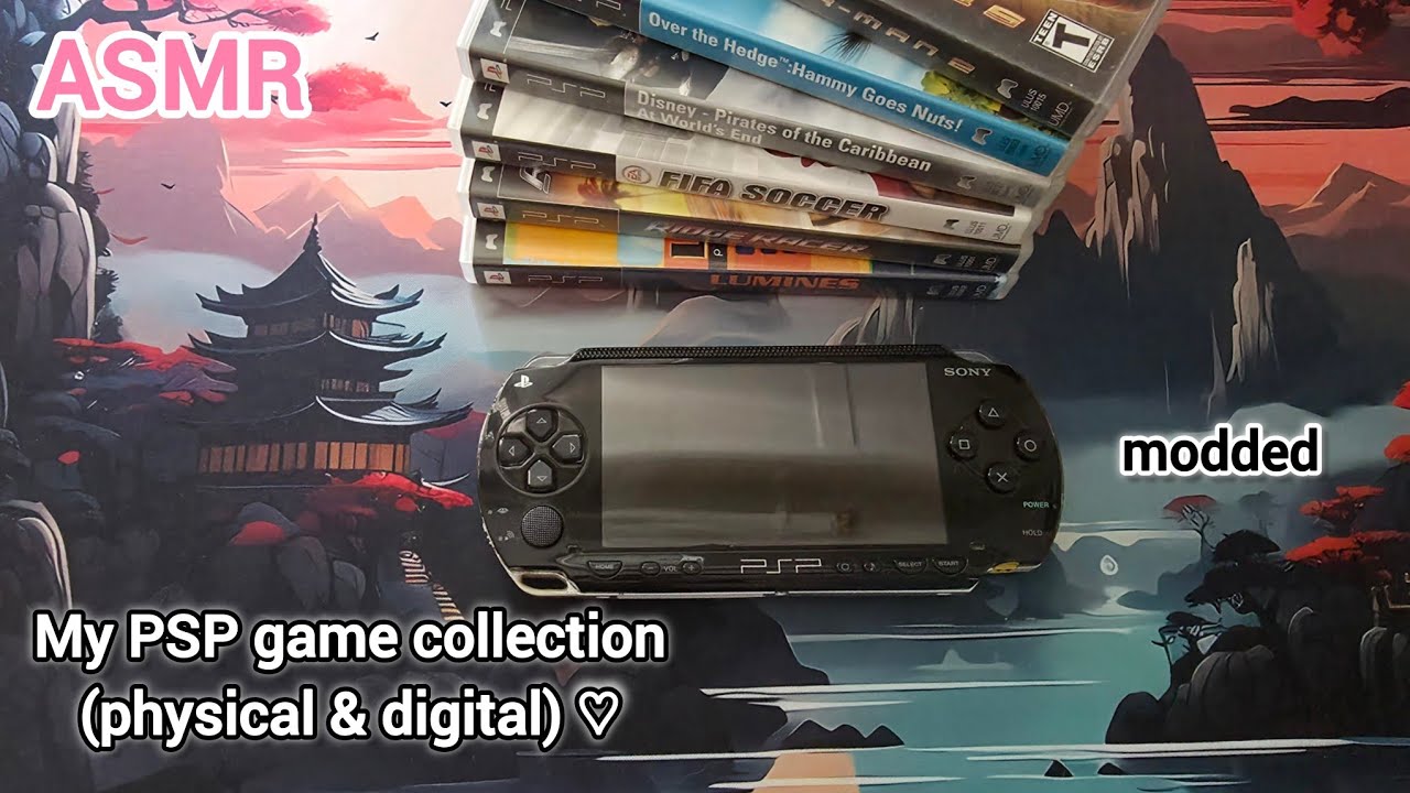 ASMR My PSP game collection ♡