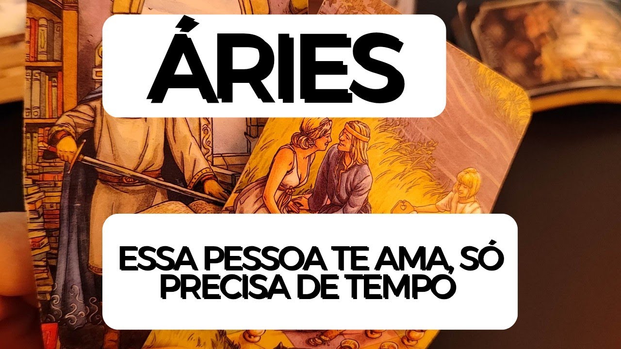 ÁRIES ♈ Essa pessoa te ama. Ela só precisa de tempo 