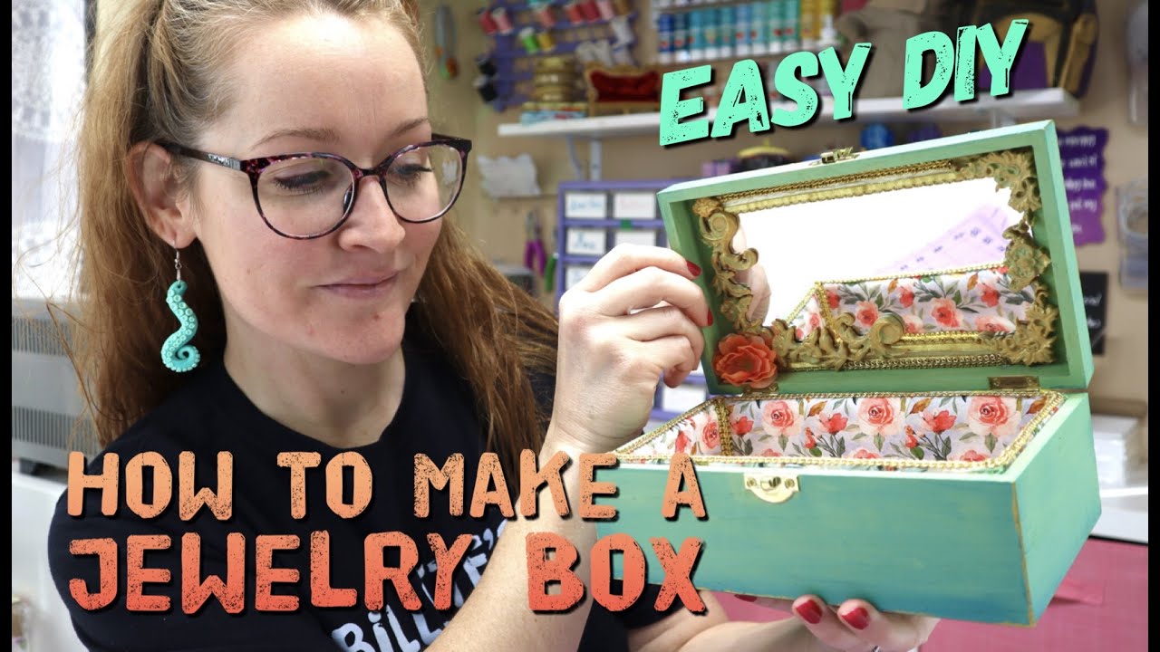 Jewelry box makeover, Baroque Jewelry Box - Easy beginner DIY tutorial