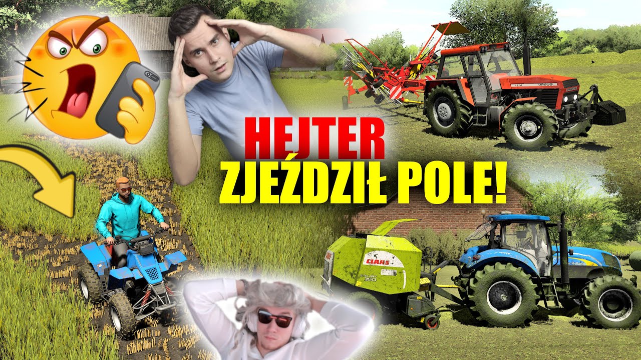 HEJTER ZJEŹDZIŁ MOJE POLE QUADEM! 😡 SIANOKOSY NA PEŁNYCH OBROTACH! 😁 🔵 "MPG" [