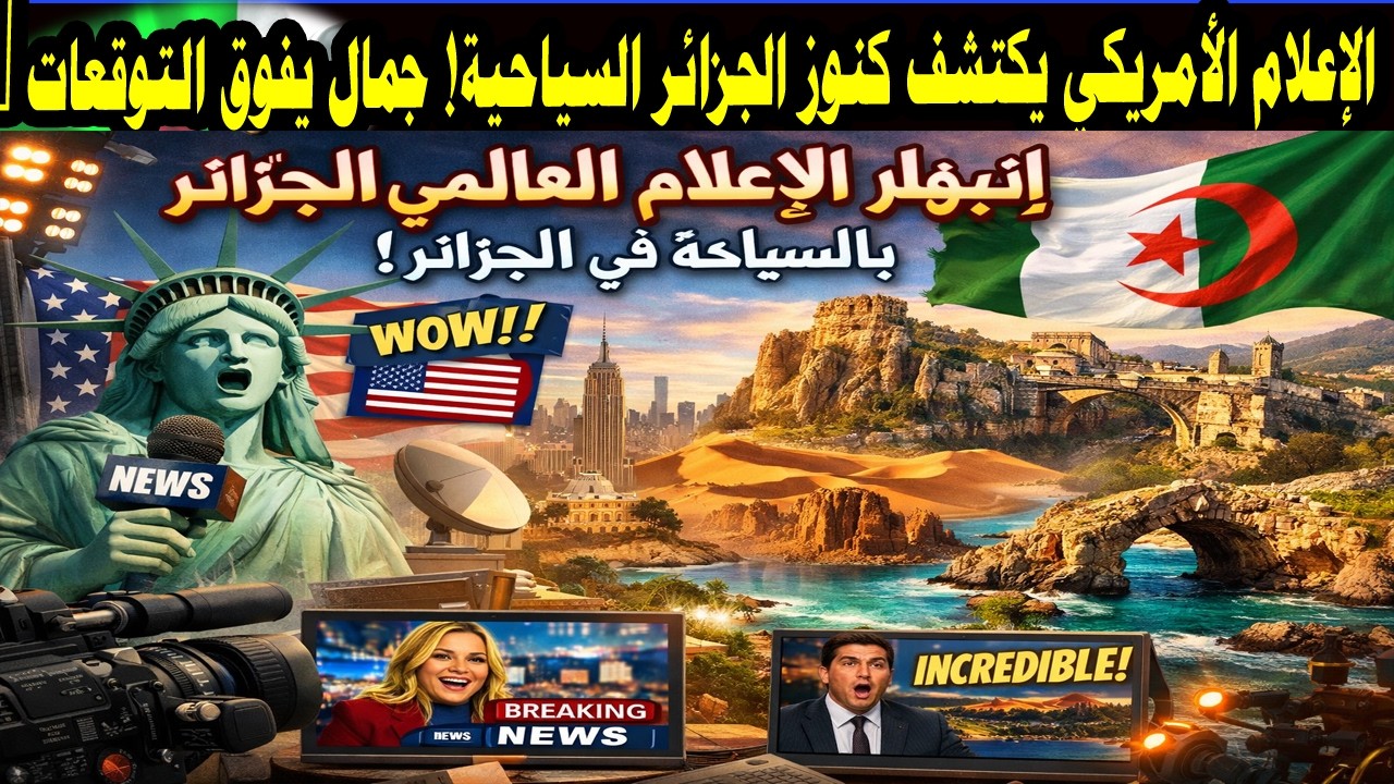 انبهار الإعلام الأمريكي والعالمي بالسياحة في الجزائر! مناظر تخطف الأنفاس 🤯