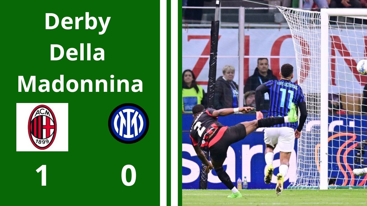 Derby della Madonnina// AC Milán 1 Inter de Milán 0