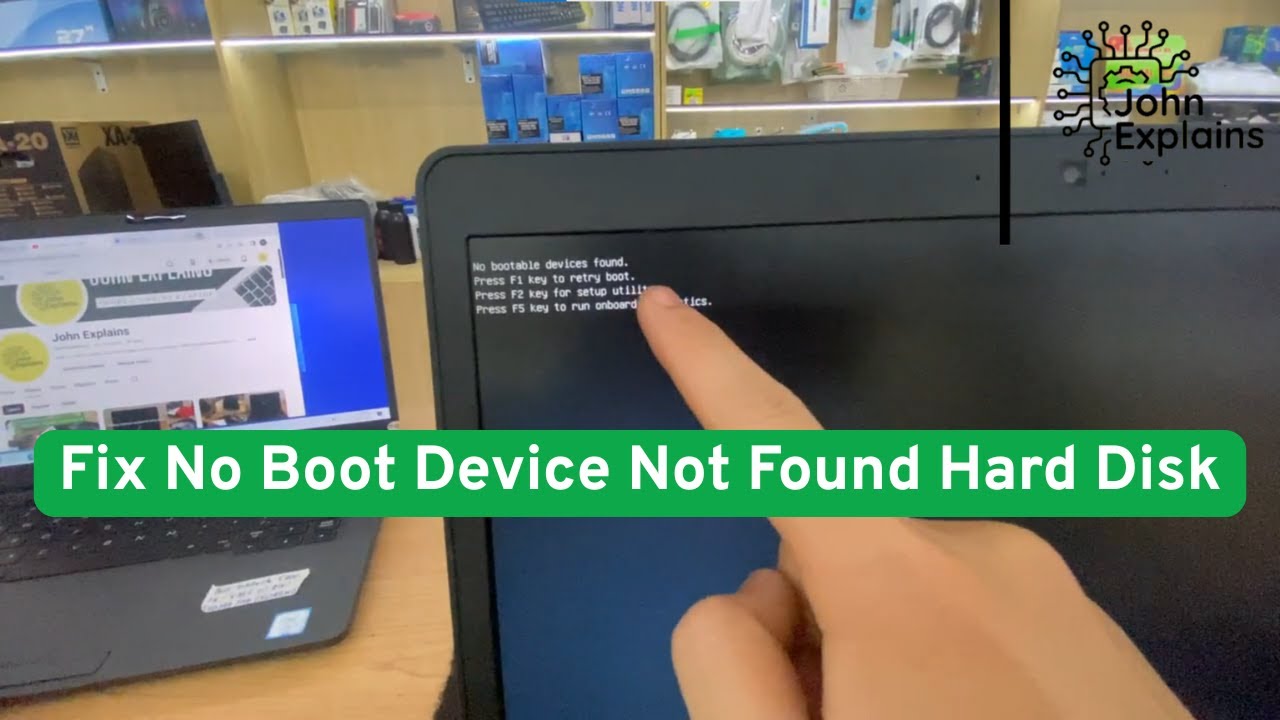 Fix100%Hard Disk - No Boot Device Not Found Hard Disk