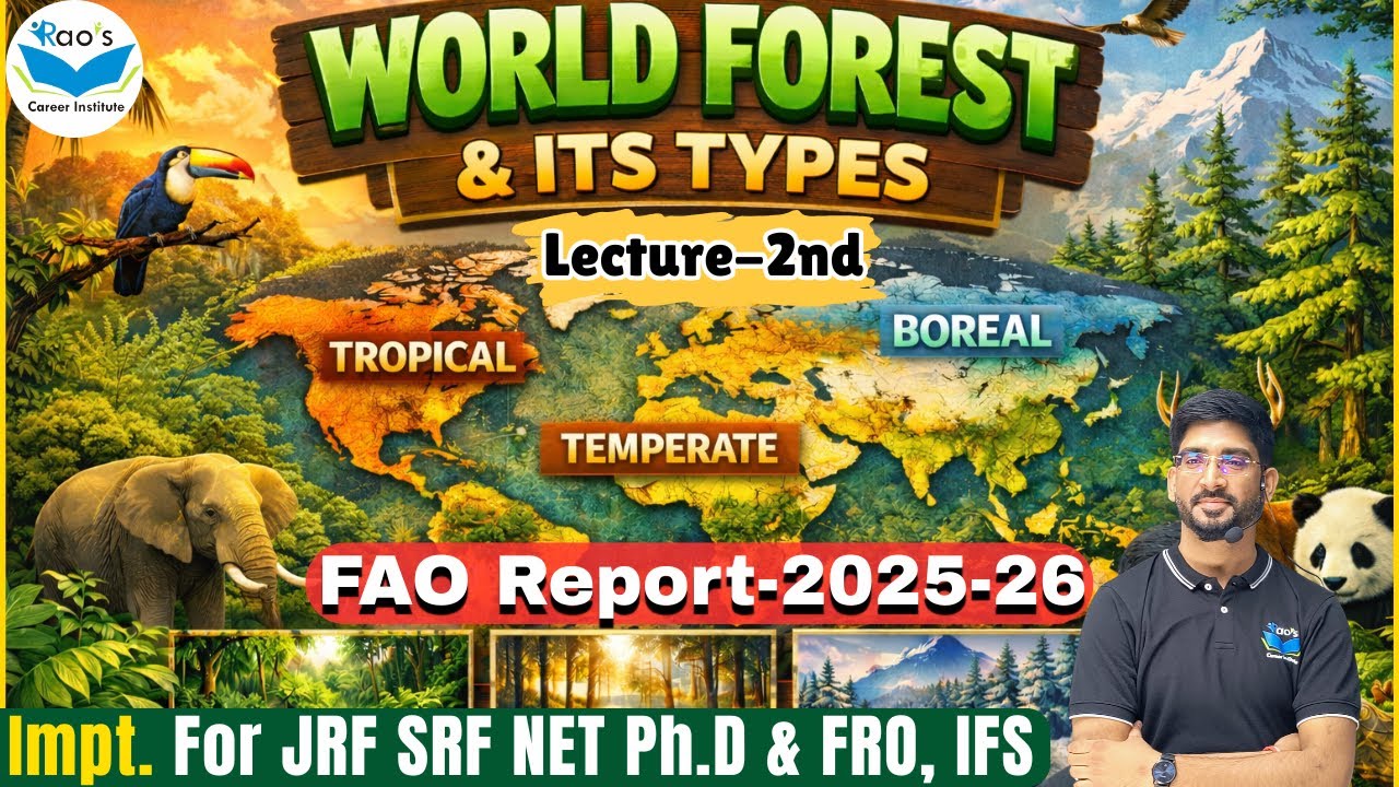 World Forest Report 2025 -26 || Lect.-2 || Classification of the World Forest ||  FAO Forest Repot