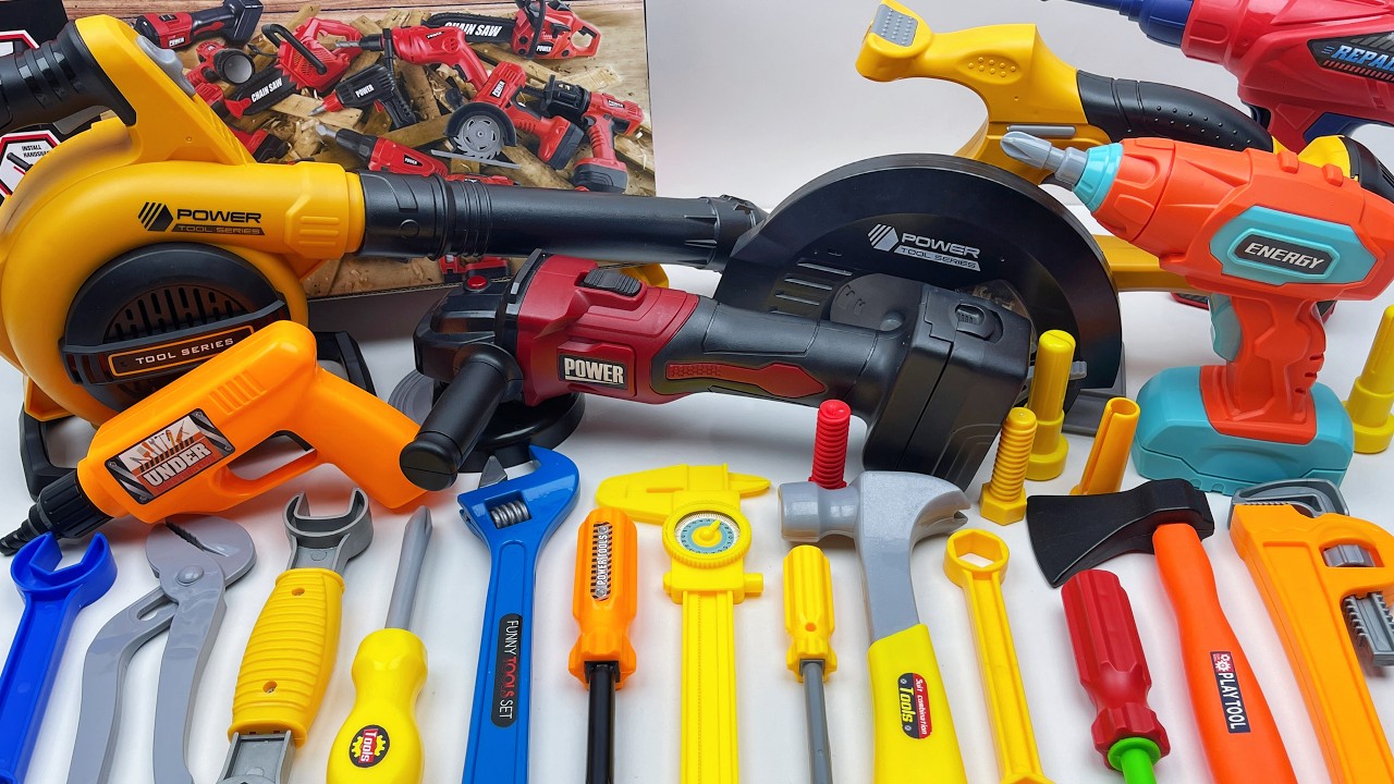 15-minute unboxing: Drill, chainsaw, and toolbox all included; immersive engineering experience.