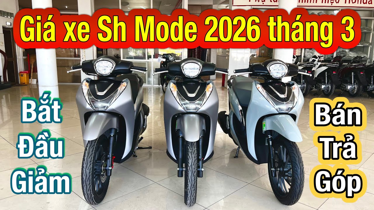 Gi&aacute; xe sh mode 2026 bắt đầu hạ nhiệt giảm gi&aacute; | Review_B&aacute;o gi&aacute; 2 m&agrave;u HOT nhất xe sh mode #shmode2026