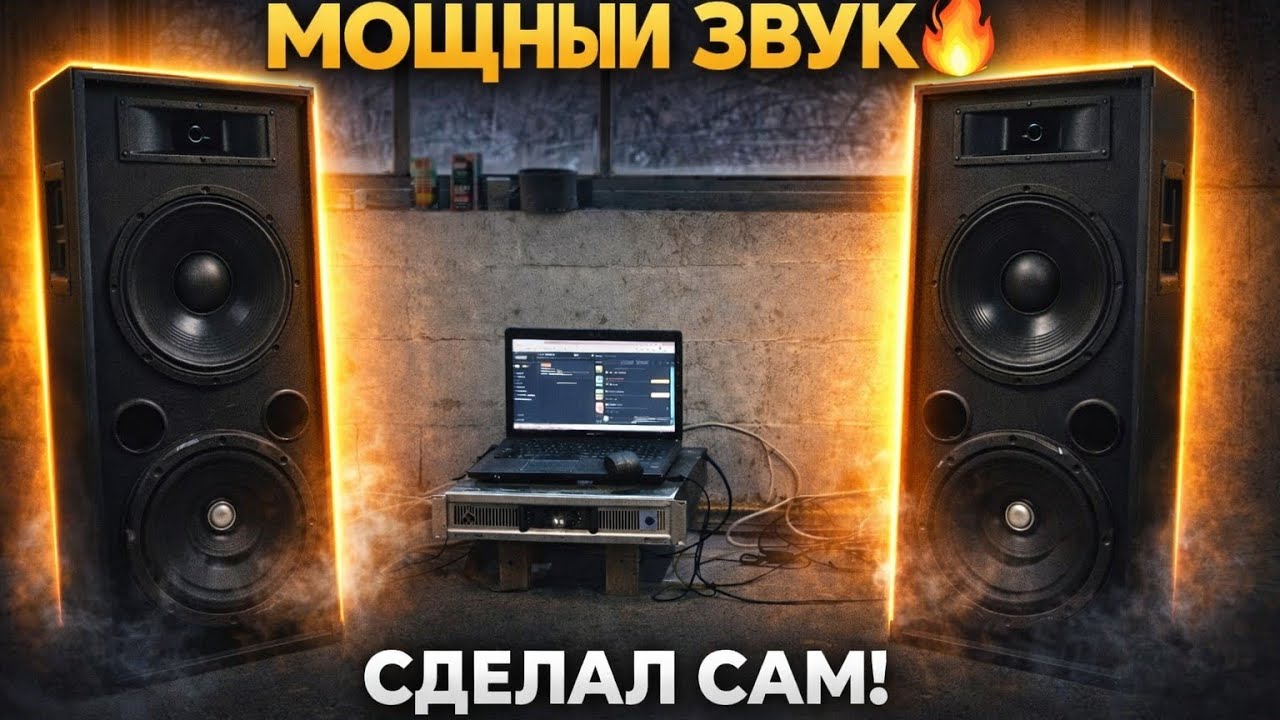 Хотел мощный звук — сделал сам!  Қуатты дыбыс өзім жасадым! Wanted powerful sound — built it myself!