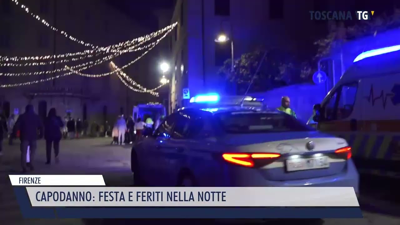 2025-01-01 FIRENZE - CAPODANNO, FESTA E FERITI NELLA NOTTE