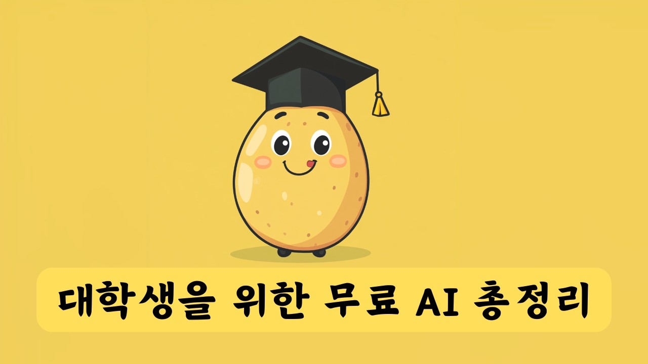 대학생을 위한 무료 AI 인공지능 서비스 모음 | 부캐 : 감자선배