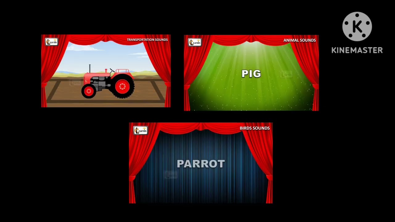 All elearnin sounds videos played at the same time