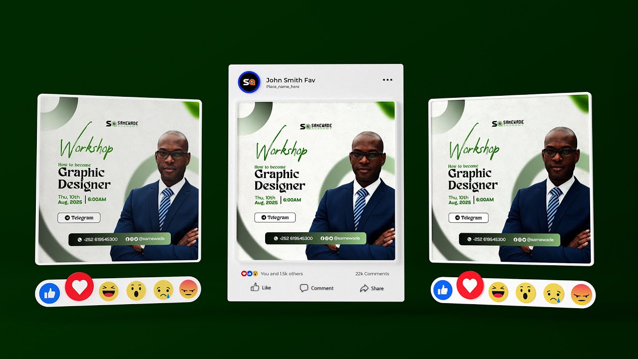 POSTER DESIGN | BARO SIDA SIDA LOO SAMEEYO POSTER WEBINAR #illustrator #design