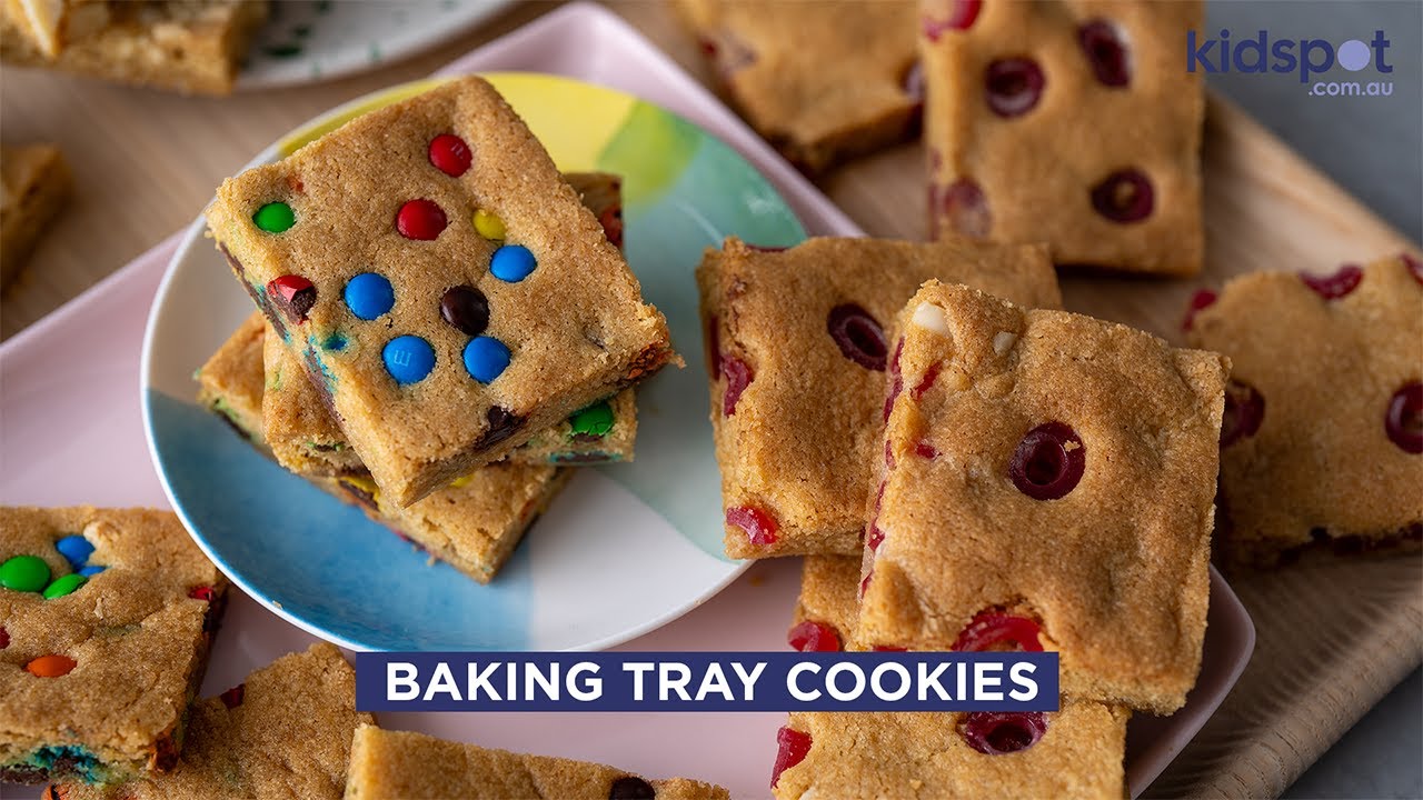 Baking tray cookies | Slices, Cookies, Brownies and Bar Recipes | Kidspot