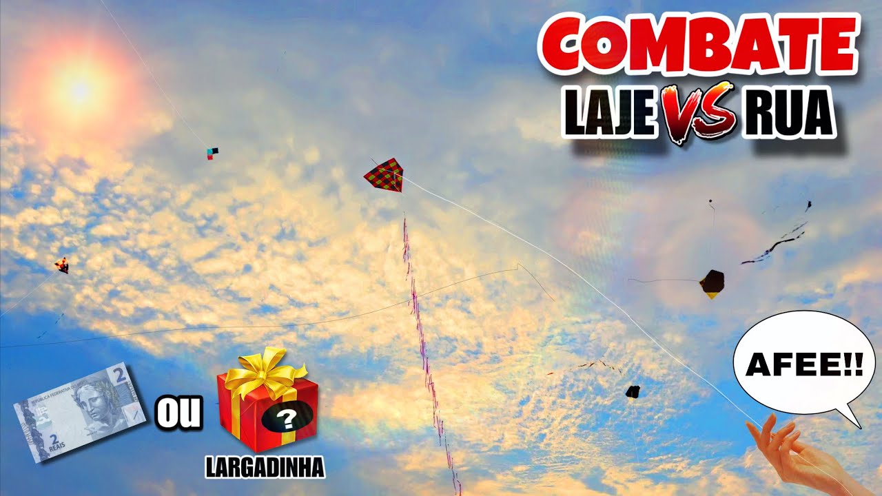 Pipa Latão Orelhinha VS Pipa Murcha-Murcha no Combate Laje VS Rua! | R$2,00 ou 1 Largada Misteriosa?